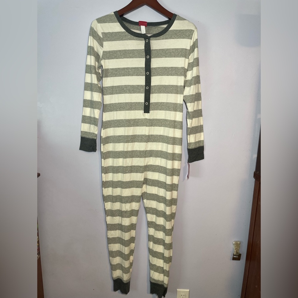 Gray Striped Onesie